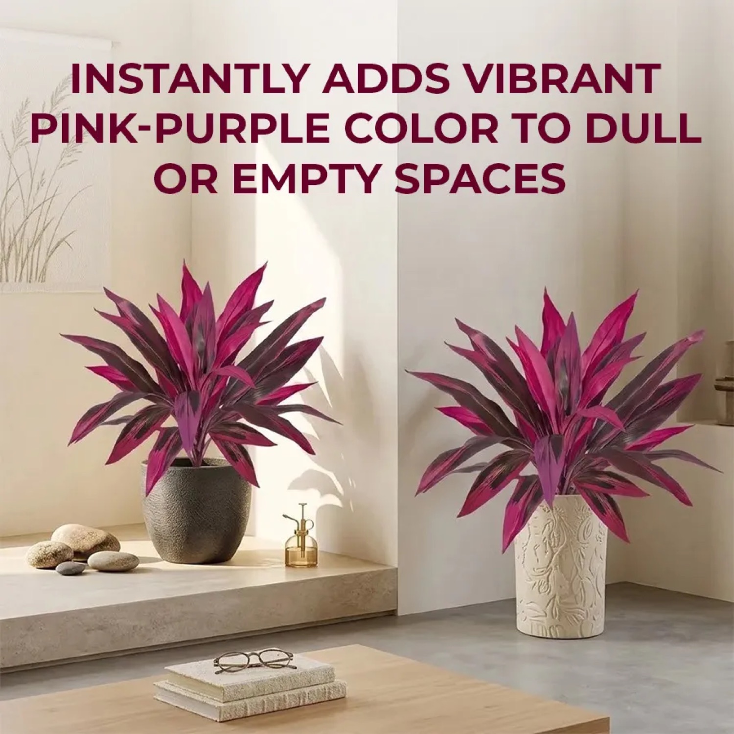 Artificial Dragon's Blood Tree Plants — 2 Pack