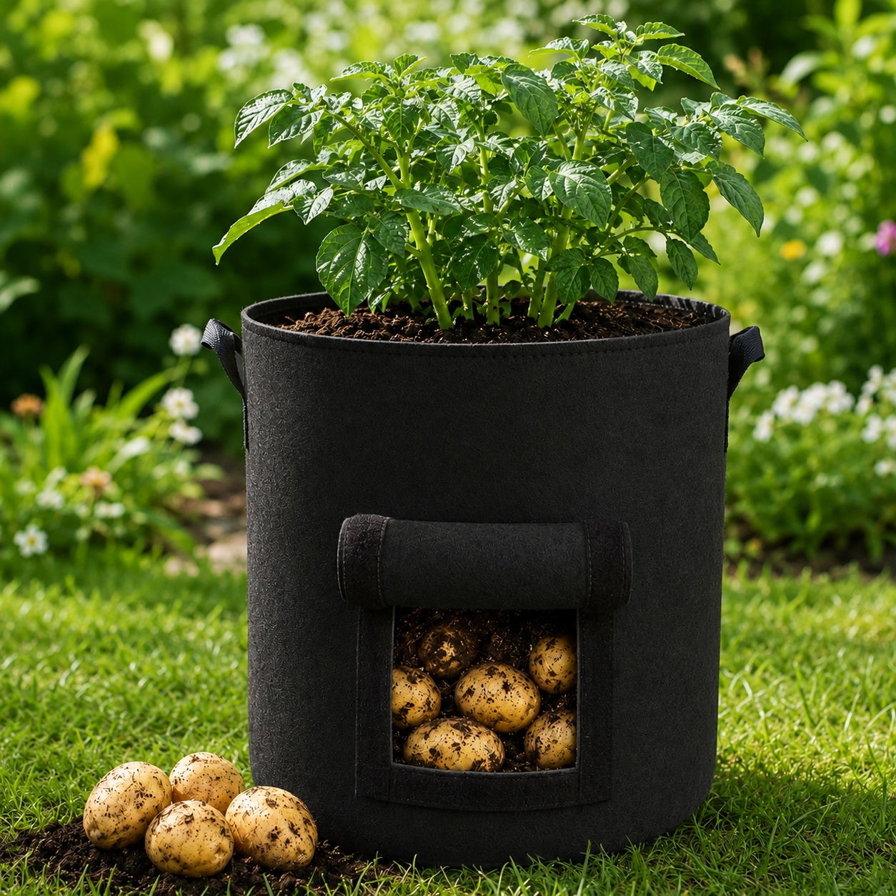 🔥 Hot Sale 59% OFF 🌱Fabric Potato Grow Bag with Harvest Window for Patato or vegetables🪴