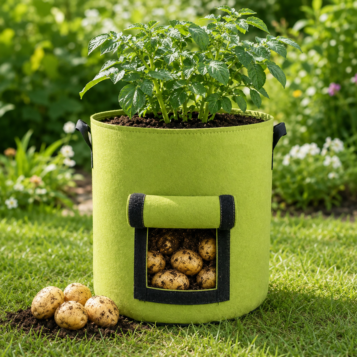 🔥 Hot Sale 59% OFF 🌱Fabric Potato Grow Bag with Harvest Window for Patato or vegetables🪴