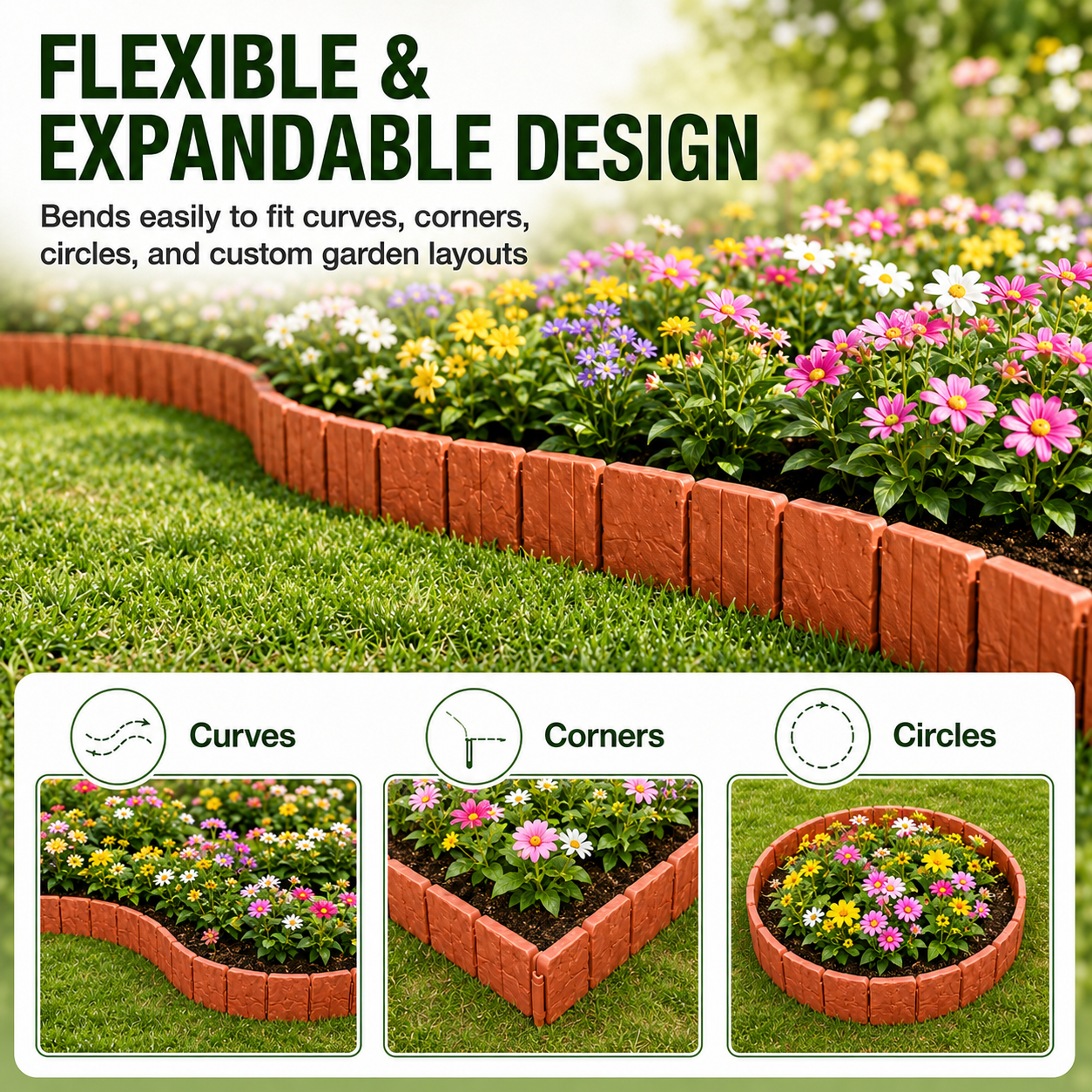 🔥 Hot Sale 59% OFF + Free Shipping 🚧🌱🚧10Pcs/Set Stone-effect garden fence