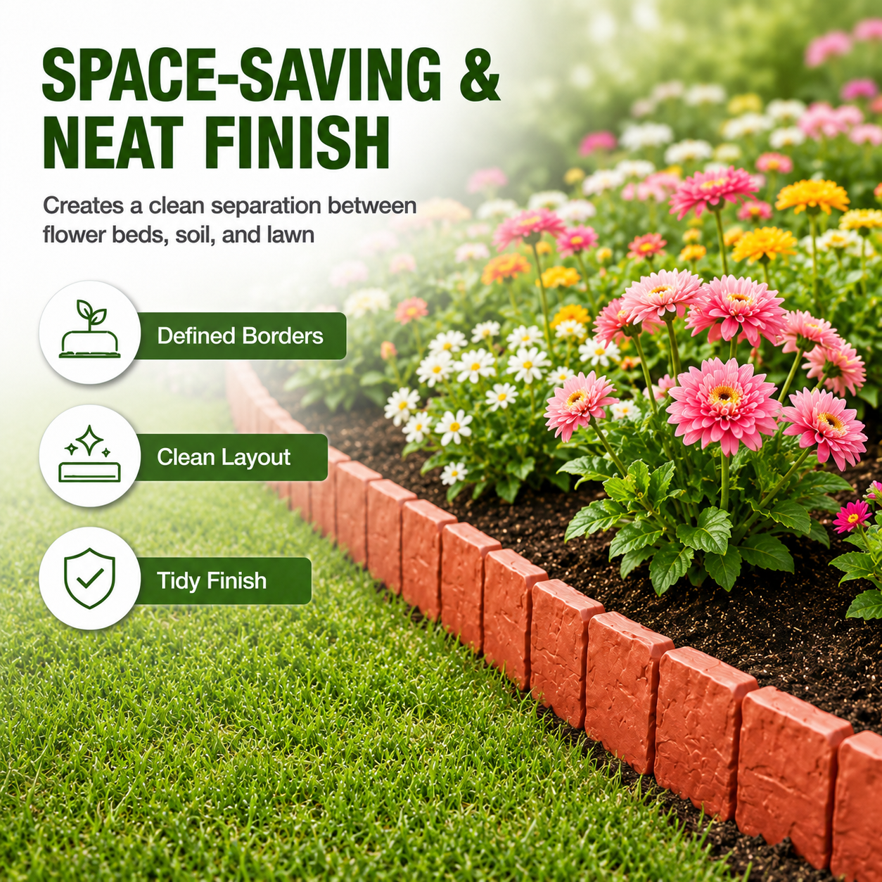 🔥 Hot Sale 59% OFF + Free Shipping 🚧🌱🚧10Pcs/Set Stone-effect garden fence